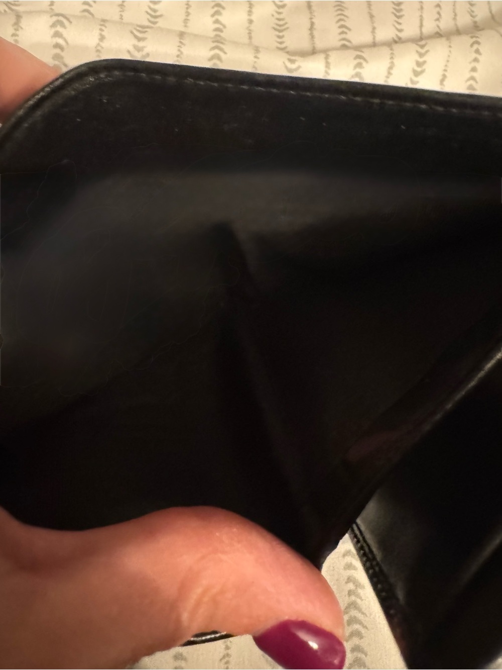 Prada Milano Black Leather Trifold Wallet Made in Italy - Picture 12 of 16
